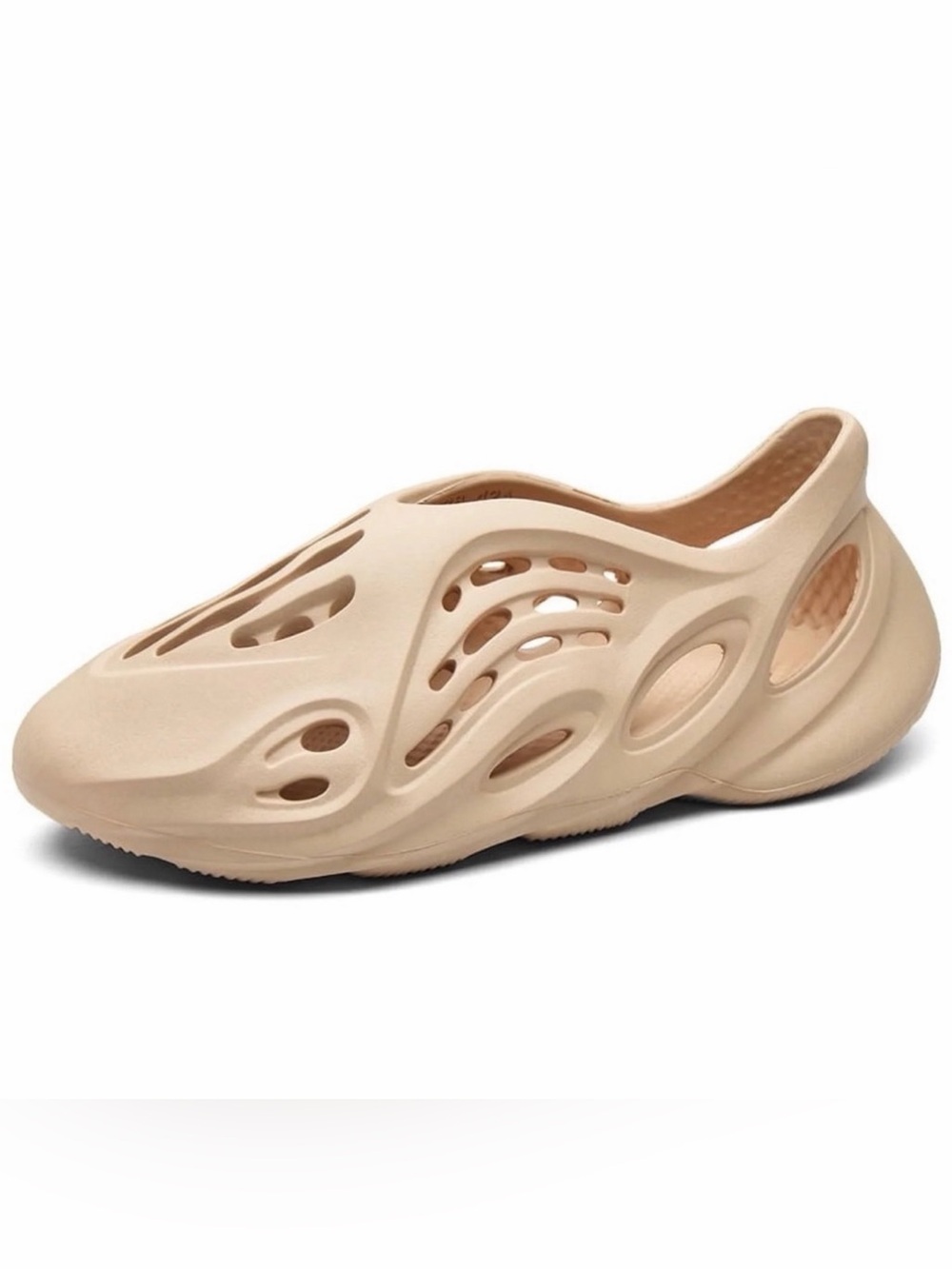 Stylish Peach Slip-On Sandals Foam Runners Size Men 7.5